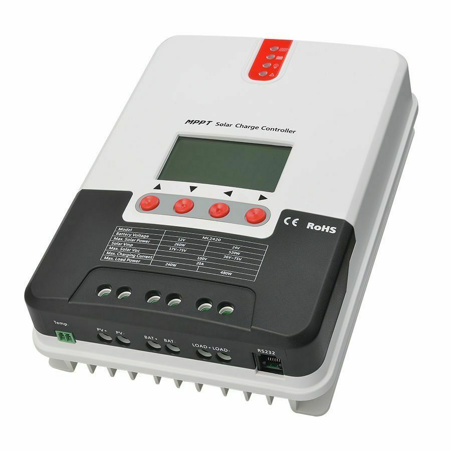 ml2420 ML4860 12/24/36/48V 60A MPPT Solar Charge Controller - Görsel 1